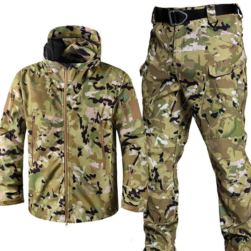 Fishing Jacket Waterproof - Jaket Softshell Fleece Anti Air untuk