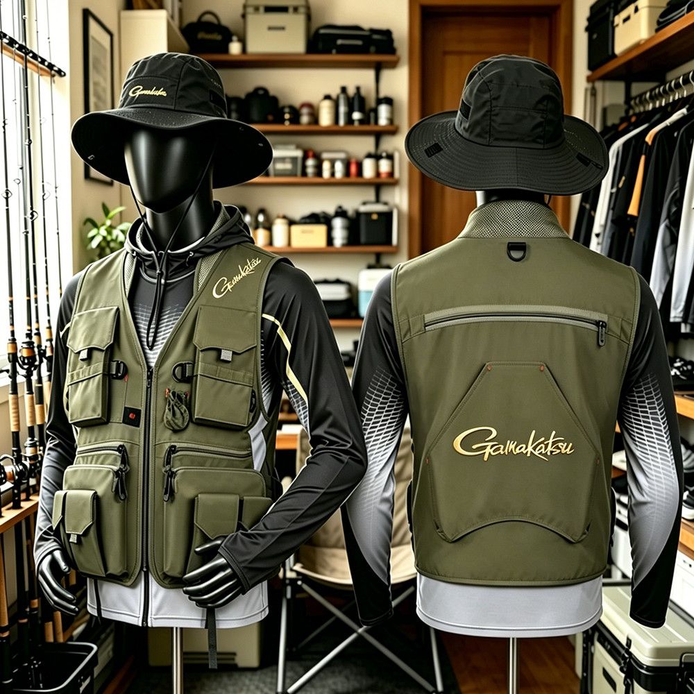 Rompi Pancing Gamakatsu Men Mu - Fishing Vest ulasan dan harga
